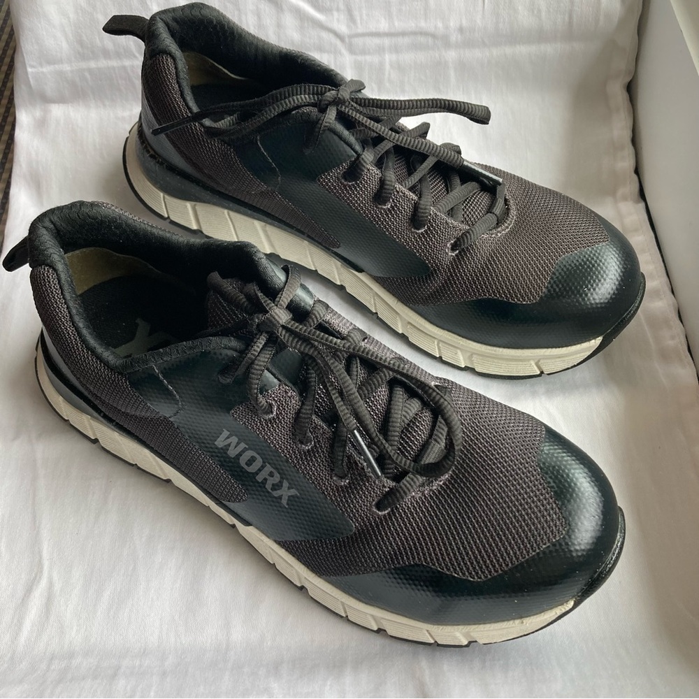 Red Wing WORX Women’s Gray/Black Steel Toe Work Sneaker. Sz 8.5M #astm F2413-18